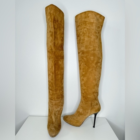 Jimmy Choo Whiskey Suede Boots - Luxurious Style and Elegance - Picture 1 of 8